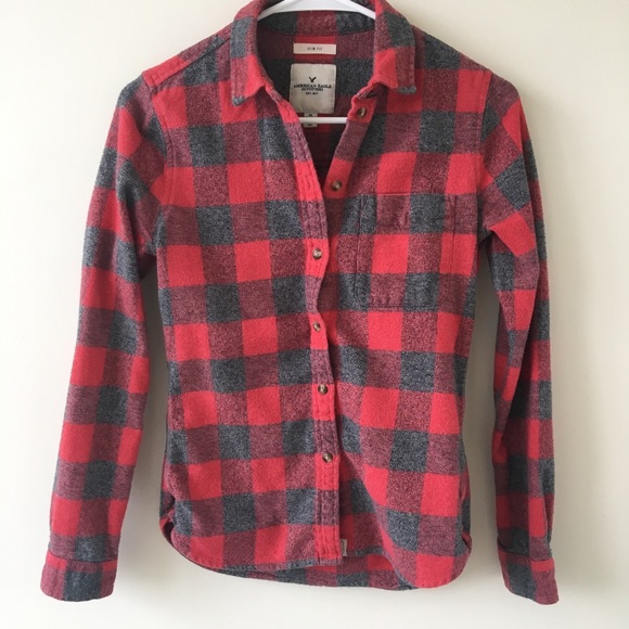 American Eagle Outfitters Tops - American Eagle slim fit flannel